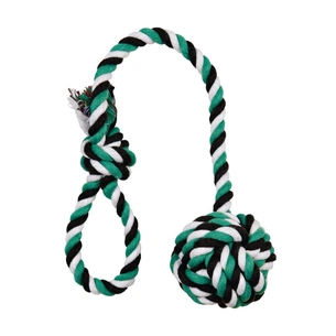 Іграшка для собак Trixie М'яч плетений з ручкою 50 см (кольори в асортименті) (4011905032696) зображення 1