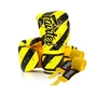 Боксерські рукавички Fairtex BGV14Y Yellow/Black 14 унцій (бинти в комплекті) (BGV14Y_14oz_Yellow/Black) - зменшене зображення 1