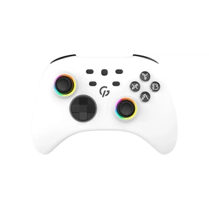 Геймпад GamePro GPX13W 2.4G/BT 5.1/USB/PC/iOS/Android RGB White (GPX13W) зображення 1