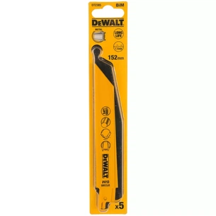 Полотно DeWALT пиляльне біметалеве, чистий пропил, 152 мм, 23 TPI, 5 шт (DT2385) зображення 1