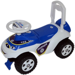 Чудомобіль Active Baby Police музичний біло-синій (013117-0101М) зображення 1