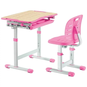 Парта зі стільцем FunDesk Piccolino III Pink-w изображение 1