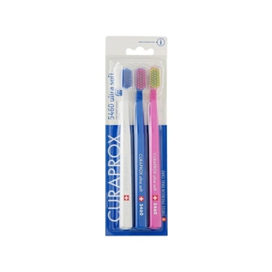 Зубна щітка Curaprox CS 5460 Ultra Soft Ультрам'яка Біла + Синя + Рожева 3 шт. (CS 5460/3-01) зображення 1