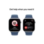 Смарт-годинник Apple Watch Series 10 GPS 46mm Silver Aluminium Case with Denim Sport Band - M/L (MWWM3QH/A) - уменьшенное изображение 6