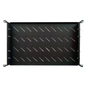 Полка 19" Hypernet 1U глиб. 300мм, в шкафи глибиною 450мм, колір чорний (U-FS-45-Black) - зменшене зображення 1