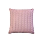 Наволочка Прованс декоративна в'язана Коси рожева 45х45 (028636) - зменшене зображення 1