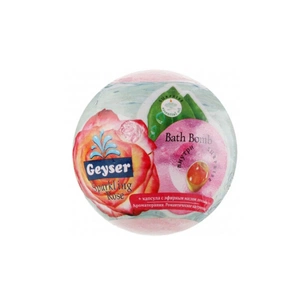 Бомбочка для ванни Geyser Sparkling Rose з капсулою ефірної олії 140 г (4820091145871) зображення 1