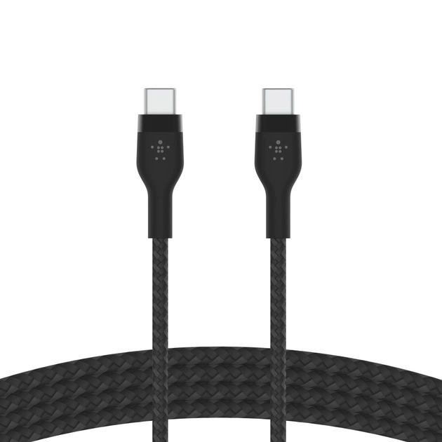 Дата кабель USB-C to USB-C 1.0m Belkin (CAB011BT1MBK) - зображення 1