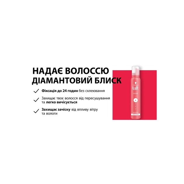 Пенка для волос Taft Shine 4 200 мл (3838824083667) - изображение 8