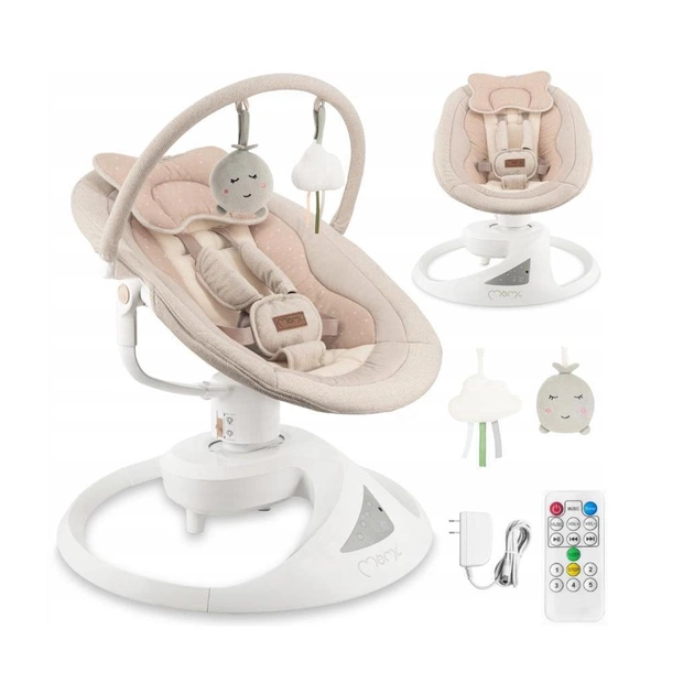 Крісло-гойдалка MoMi Pearl Beige (BULE00039) - зображення 3