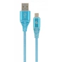 Дата кабель USB 2.0 Micro 5P to AM Cablexpert (CC-USB2B-AMmBM-2M-VW) - зменшене зображення 1