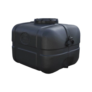 Ємність для води Пласт Бак квадратна не харчова 100 л прямокутна чорна видувна (5704) зображення 1