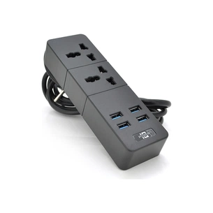 Мережевий фільтр живлення Voltronic TВ-Т07, 2роз, 4*USB Black (ТВ-Т07-Black) зображення 1