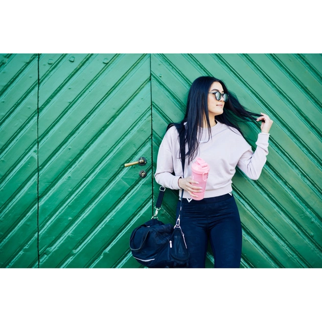 Шейкер спортивний SmartShake Original2GO One 800ml Light Pink (10581202) - picture 9