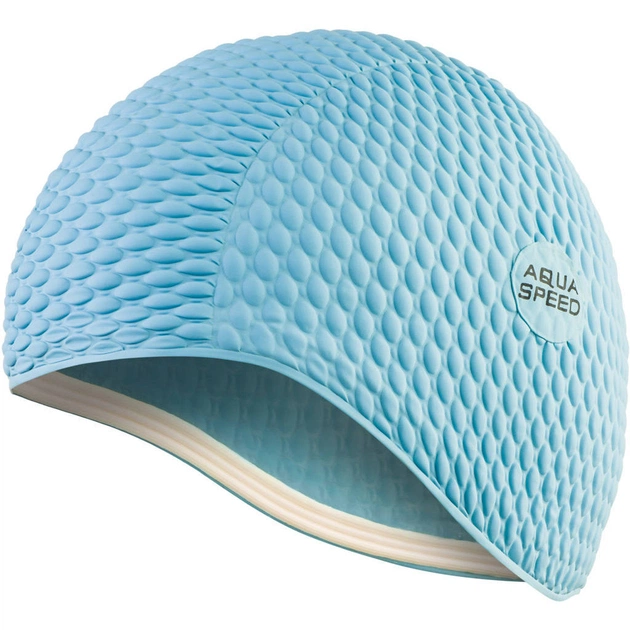 Шапка для плавания Aqua Speed Bombastic Junior 9879 блакитний Діт OSFM (5908217698797) - изображение 1
