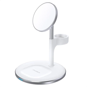 Магнітний бездротовий зарядний пристрій Choetech T586-F 3in1 Magnetic wireless charger station for iPhone зображення 1
