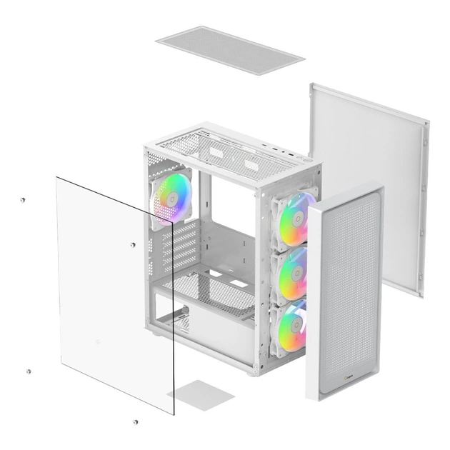 Корпус для ПК OCYPUS GAMMA C50 WH ARGB (GAMMA-C50-WHG400XX-GL) - изображение 8