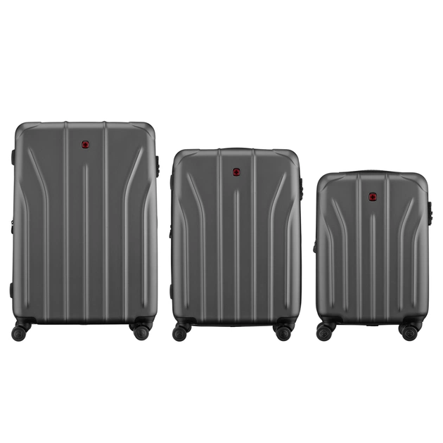 Набір валіз Wenger Oryson 3 в 1 (S,M,L) пластик, 4 колеса, сірий (653212) - изображение 3