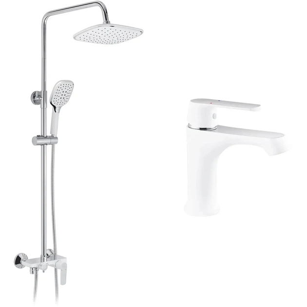 Душовий гарнітур Kroner Armada-W063 + змішувач Armada-W010 (CVS30214) - picture 1