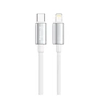 Дата кабель USB-C to Lightning 1.0m PD30W zinc alloy braided white ColorWay (CW-CBPDCL098-WT) - уменьшенное изображение 3