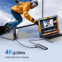 Концентратор Ugreen USB-C 7-in-1 2xUSB 3.0 + USB-C PD100W + HDMI 4K30Hz + SD/TF black (15214) - зменшене зображення 5
