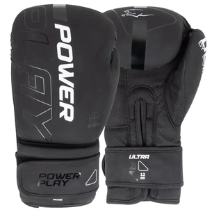 Боксерські рукавички PowerPlay 3024 Ultra Mat Чорно-Білі 12 унцій (PP_3024_12oz_Bl/White) зображення 1