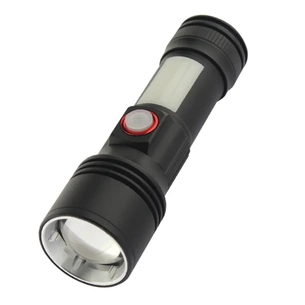Ліхтар Quantum Adept 10W LED zoom +COB з USB (QM-FL1031) зображення 1