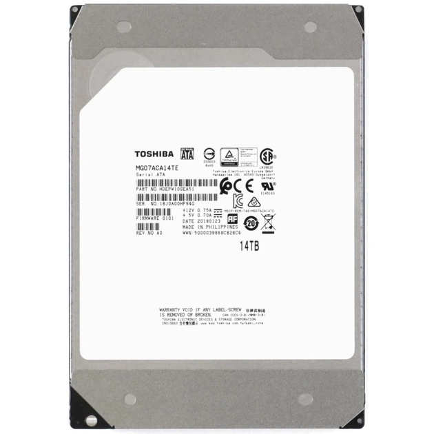 Жорсткий диск для сервера 3.5'' 14TB Toshiba (MG07ACA14TE) - зображення 1