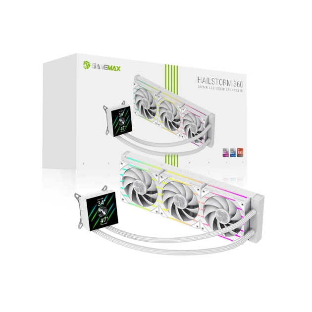 Кулер для процессора Gamemax HAILSTORM 360 WH - изображение 11
