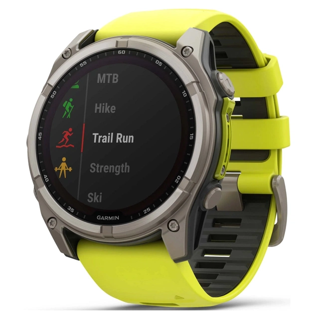 Смарт-годинник Garmin fenix 8 51mm,Saph Solar, BareTi/Graphite,AmpYe/GrphBnd (010-02907-21) - picture 11