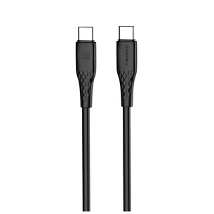 Дата кабель USB-C to USB-C 2.0m 3A 60W textured PVC black ColorWay (CW-CBPDCC095-BK) зображення 1