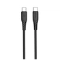 Дата кабель USB-C to USB-C 2.0m 3A 60W textured PVC black ColorWay (CW-CBPDCC095-BK) - уменьшенное изображение 1