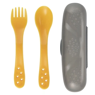 Набір дитячого посуду Canpol babies столові прибори в футлярі - жовтий (74/019_yel) picture 1