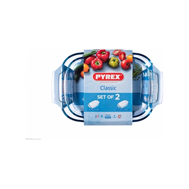 Форма для випікання Pyrex Classic прямокутна набір 2 шт 2.6 л 1.9 л (912S967/7045) - picture 4