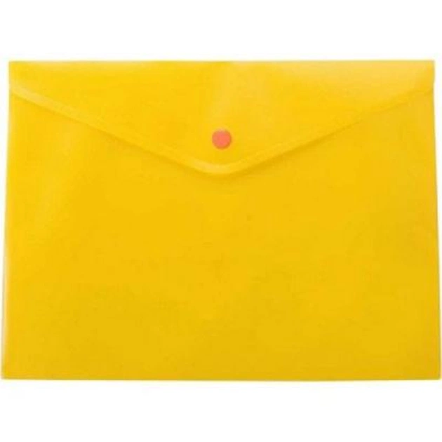Папка - конверт Buromax А5, with a button, yellow (BM.3936-11) - зображення 1