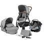 Коляска Kinderkraft 3 в 1 Moov Gray Melange (KKWMOOVGRYM0NC) (5902533915019) - зменшене зображення 1