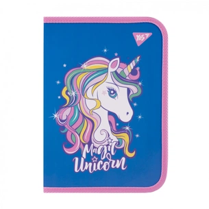 Папка для зошитів Yes пластикова на блискавці Glamour синя В5 (492206) зображення 1