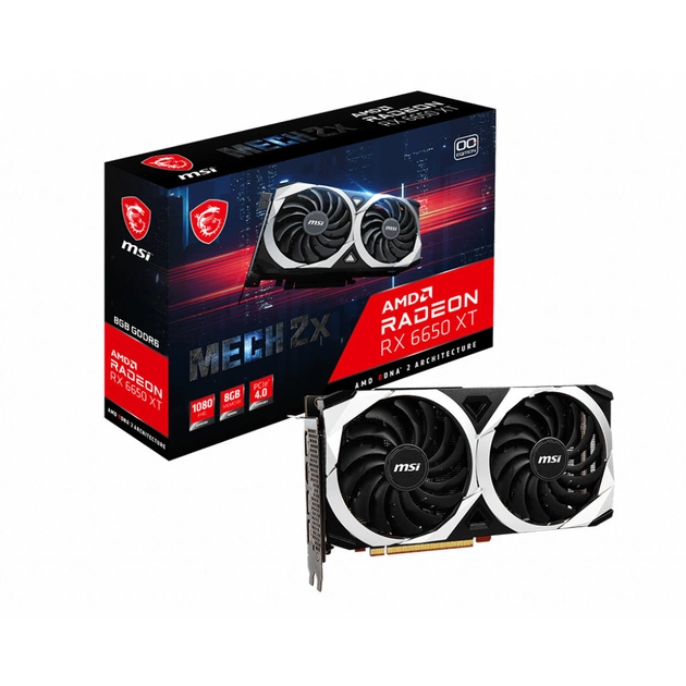Відеокарта MSI Radeon RX 6650 XT 8Gb MECH 2X OC (RX 6650 XT MECH 2X 8G OC) - изображение 1