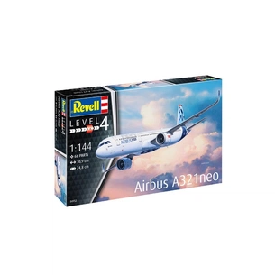 Збірна модель Revell Літак Аеробус A321 Neo рівень 4 масштаб 1:144 (RVL-04952) зображення 1