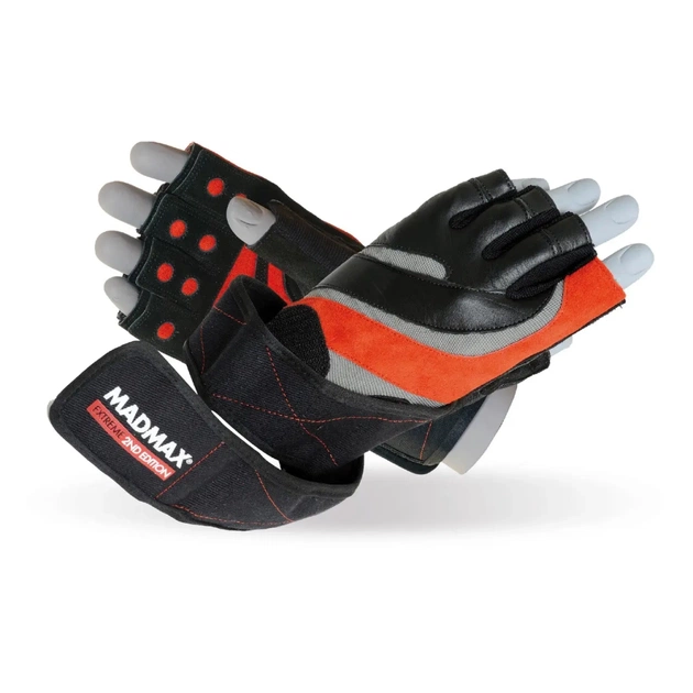 Рукавички для фітнесу MadMax MFG-568 Extreme 2nd edition Black/Red M (MFG-568_M) - зображення 1