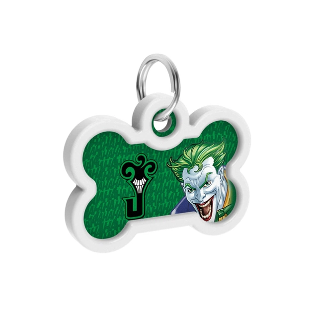 Адресник для тварин WAUDOG Smart ID з QR паспортом "Джокер зелений", кістка 40х28 мм (0640-1005) - picture 4