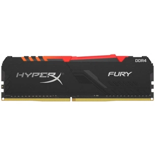 Модуль пам'яті для комп'ютера DDR4 8GB 3000 MHz HyperX Fury Black RGB Kingston Fury (ex.HyperX) (HX430C15FB3A/8) зображення 1