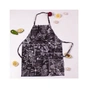 Фартух MirSon рогожа/напівпанама №216 - Black flowers (2200006754435) - зменшене зображення 2