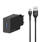 Зарядний пристрій Grand-X CH03LTB USB + cable USB to Lightning 10.5W Black (CH-03LTB) - уменьшенное изображение 1
