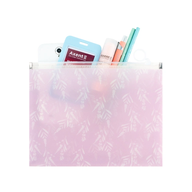 Папка на блискавці Axent zip-lock А5 Lavender-3 (1498-38-A) - picture 3