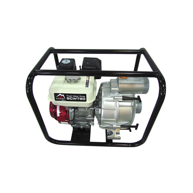 Мотопомпа Vulkan рукав 75мм, 58м3/год, дв. Honda GX200, підйом 26м, брудна вода, SCWT80H (81696) - picture 2