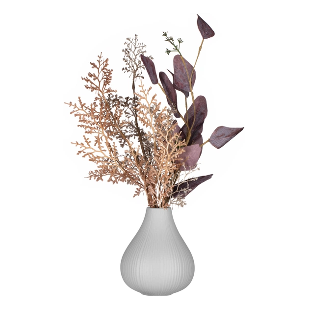 Ваза Ardesto Lucca, 13х15.5см, порцеляна, сірий (AR3802G) - picture 2