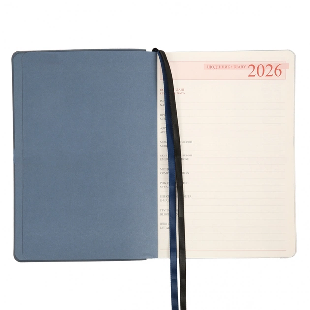 Тижневик Leo planner А5 датований 2026 "Urban", м‘який, сірий, 368 сторінок (252692) - picture 5