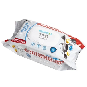 Вологі серветки Naturelle Антибактеріальні з д-пантенолом, іонами срібла й вітаміном Е 120 шт. (4820207590779) изображение 1