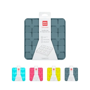 Універсальний посуд для тварин WAUDOG Silicone Килимок для пошуку корму 20х20х1.7 см сірий (235111) зображення 1